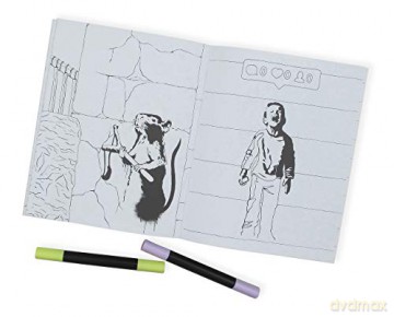 Banksy Coloring Book: Unofficial (Colouring Books) - Magnus Frederiksen [KSIĄŻKA]