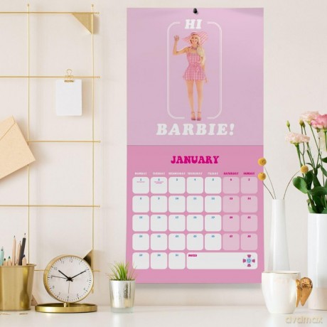 Barbie 2024 Calendar, Month To View Square Wall Calendar, Official Product - Danilo Promotions Ltd [KALENDARZ]