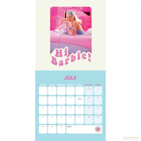 Barbie 2024 Calendar, Month To View Square Wall Calendar, Official Product - Danilo Promotions Ltd [KALENDARZ]