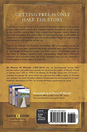 BE DELIVERED (EXODUS) RPK: Finding Freedom by Following God (Be Series Commentary) - Wiersbe [KSIĄŻKA]