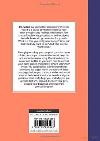 Be Honest: Your Journal of Self-discovery - Kate Adams [KSIĄŻKA]