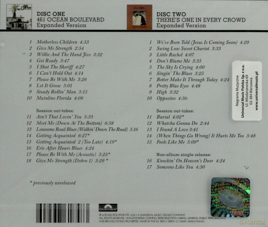 Eric Clapton: Give Me Strenght: The 1974/1975 Studio Recordings [2CD]