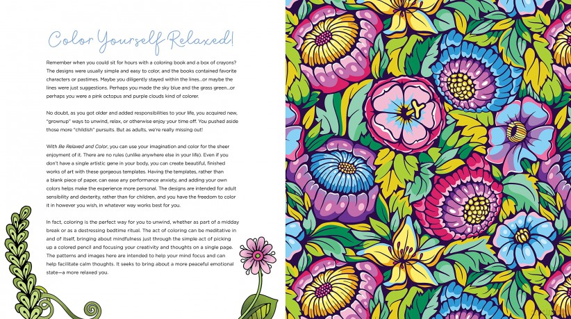 Be Relaxed and Color: Channel Your Stress into a Mindful, Creative Activity - Over 100 Coloring Pages for Meditation and Peace (Chartwell Coloring Books) - Editors of Chartwell Books [KSIĄŻKA]