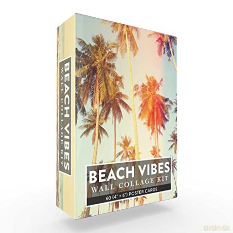 Beach Vibes Wall Collage Kit: 60 (4 × 6) Poster Cards (Collage Kits) - Adams Media [KSIĄŻKA]