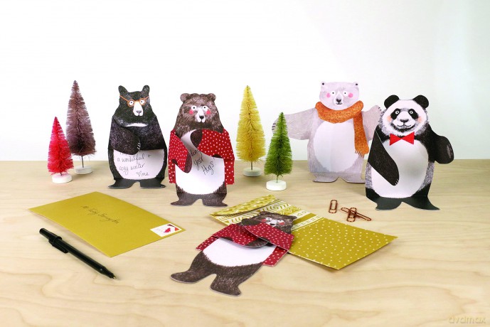 Bear Hugs: 12 Notecards and Envelopes - Lieke van der Vorst [KALENDARZ]