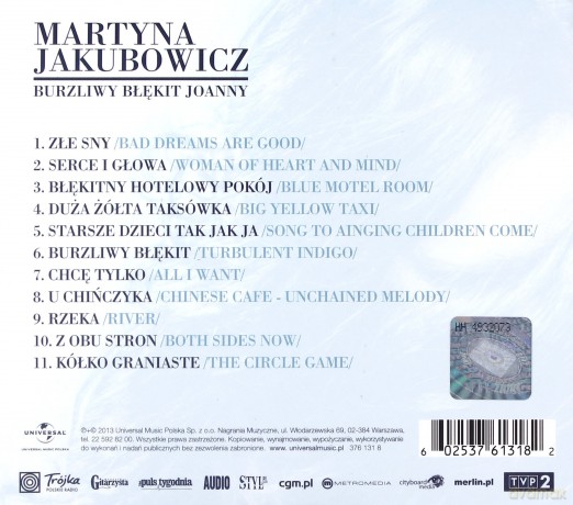Martyna Jakubowicz: Burzliwy Błękit Joanny (ecopack) [CD]