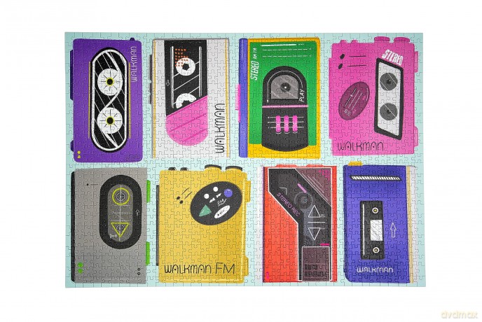 Beats 1000 Piece Jigsaw Puzzle for Adults | Premium 100% Recycled Board | 1000 Piece Jigsaw Puzzle Featuring Iconic Walkmans | Gifts for Puzzle Lovers | Happily Jigsaw Puzzles [PUZZLE]