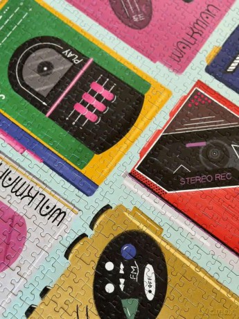 Beats 1000 Piece Jigsaw Puzzle for Adults | Premium 100% Recycled Board | 1000 Piece Jigsaw Puzzle Featuring Iconic Walkmans | Gifts for Puzzle Lovers | Happily Jigsaw Puzzles [PUZZLE]