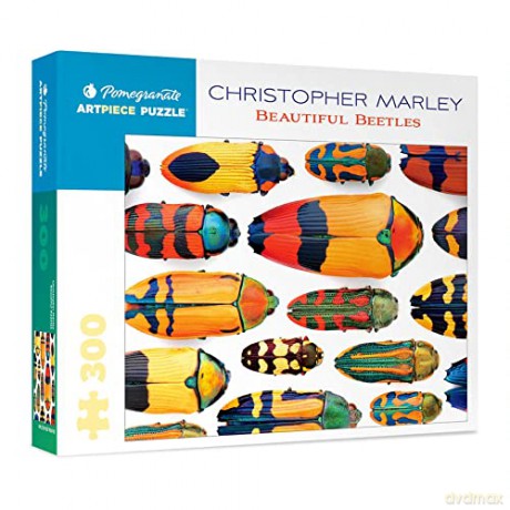 Beautiful Beetles 300-Piece Jigsaw Puzzle: 300 Piece Puzzle (Colouring Book) - Shannon Lemme [KSIĄŻKA]