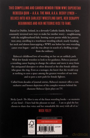 Becky Lynch: The Man: Not Your Average Average Girl - The Sunday Times bestseller - Rebecca Quin [KSIĄŻKA]