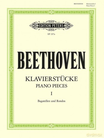 Beethoven: Album of Piano Pieces Vol. 1 (EP297A): Bagatelles and Rondos (Edition Peters) - Ludwig van Beethoven [KSIĄŻKA]