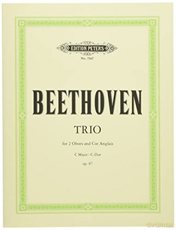 Beethoven: Trio in C Op. 87 (For 2 Oboes (or 2 Violins) and Cor Anglais (EP7167) - Ludwig van Beethoven [KSIĄŻKA]
