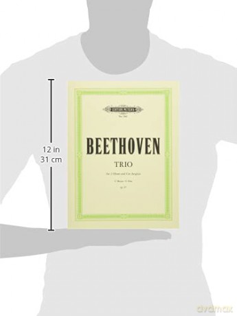 Beethoven: Trio in C Op. 87 (For 2 Oboes (or 2 Violins) and Cor Anglais (EP7167) - Ludwig van Beethoven [KSIĄŻKA]