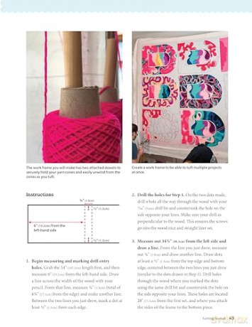 Beginner's Guide to Rug Tufting: Make One-of-a-Kind Rugs, Wall Hangings, and Décor with a Tufting Gun (Landauer) Tips, Techniques, QR Codes, and Unique Step-by-Step Projects for DIY Tufted Rug Making - Kristen Girard [KSIĄŻKA]