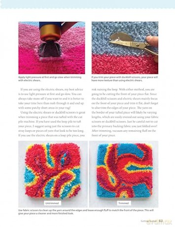 Beginner's Guide to Rug Tufting: Make One-of-a-Kind Rugs, Wall Hangings, and Décor with a Tufting Gun (Landauer) Tips, Techniques, QR Codes, and Unique Step-by-Step Projects for DIY Tufted Rug Making - Kristen Girard [KSIĄŻKA]
