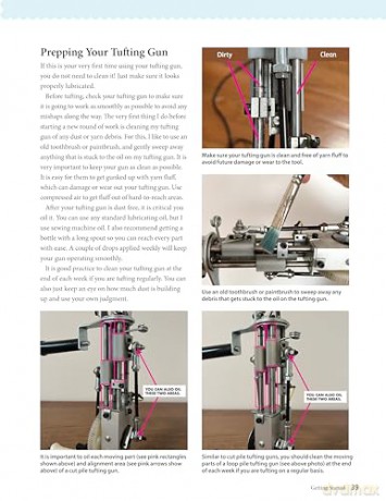 Beginner's Guide to Rug Tufting: Make One-of-a-Kind Rugs, Wall Hangings, and Décor with a Tufting Gun (Landauer) Tips, Techniques, QR Codes, and Unique Step-by-Step Projects for DIY Tufted Rug Making - Kristen Girard [KSIĄŻKA]