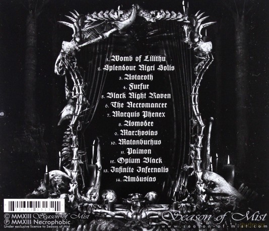 Necrophobic: Womb Of Lilithu [CD]