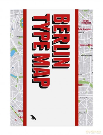 Berlin Type Map: Guide to Architectural Lettering in Berlin - Jesse Simon [KSIĄŻKA]