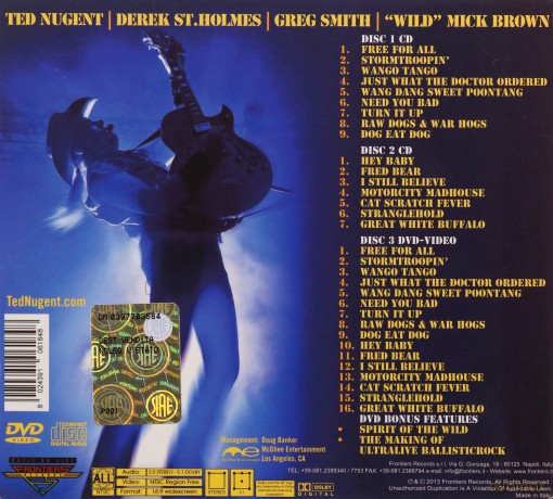 Ted Nugent: Ultralive Ballisticrock (digipack) [2CD]+[DVD]