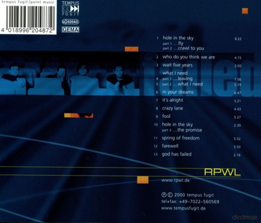 Rpwl: God Has Failed [CD]