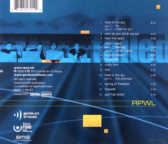 Rpwl: God Has Failed [CD]