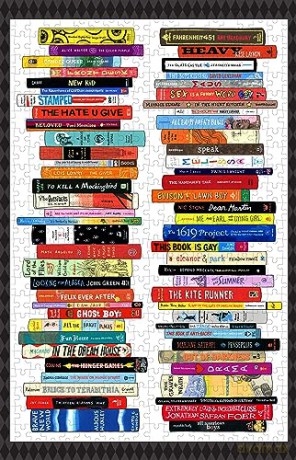 Bibliophile Banned Books 500-Piece Puzzle - Jane Mount [PUZZLE]