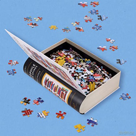 Bibliophile Diverse Spines 500-Piece Puzzle - Jamise Harper [PUZZLE]