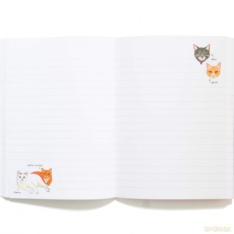Bibliophile Flexi Journal: Bookstore Cats - Jane Mount [KALENDARZ]