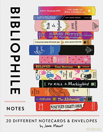 Bibliophile Notes: 20 Different Notecards & Envelopes - Chronicle Books [KALENDARZ]