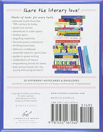 Bibliophile Notes: 20 Different Notecards & Envelopes - Chronicle Books [KALENDARZ]