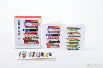Bibliophile Notes: 20 Different Notecards & Envelopes - Chronicle Books [KALENDARZ]