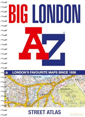 Big London A-Z Street Atlas - A-Z Maps [KSIĄŻKA]