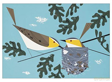 Birds by Charley Harper Book of Postcards - Pomegranate [KSIĄŻKA]