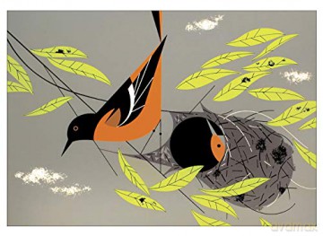 Birds by Charley Harper Book of Postcards - Pomegranate [KSIĄŻKA]