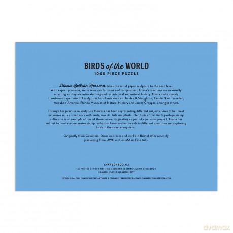 Birds of the World 1000 Piece Puzzle - Galison [PUZZLE]