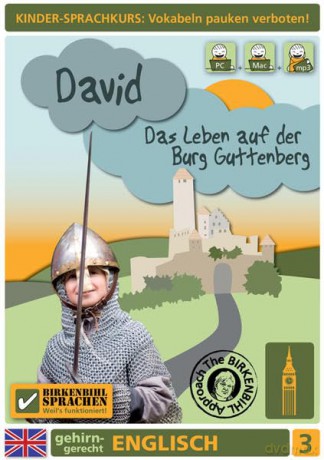 Birkenbihl Sprachen: Englisch, Der kleine Ritter, Teil 3. CD.ROM: Das Leben auf der Burg Guttenberg: Mit David gehirn-gerecht Englisch entdecken! Computerkurs Birkenbihl [KSIĄŻKA]
