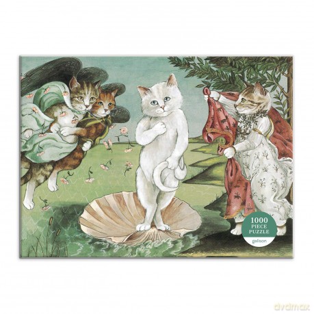 Birth of Venus Meowsterpiece of Western Art 1000 Piece Puzzle - Galison [PUZZLE]