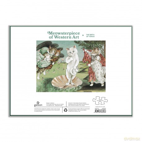 Birth of Venus Meowsterpiece of Western Art 1000 Piece Puzzle - Galison [PUZZLE]
