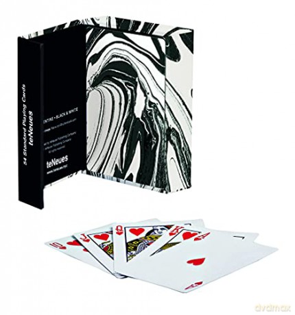 Black and White Marble: Playing Cards - Florentine Collection [KSIĄŻKA]
