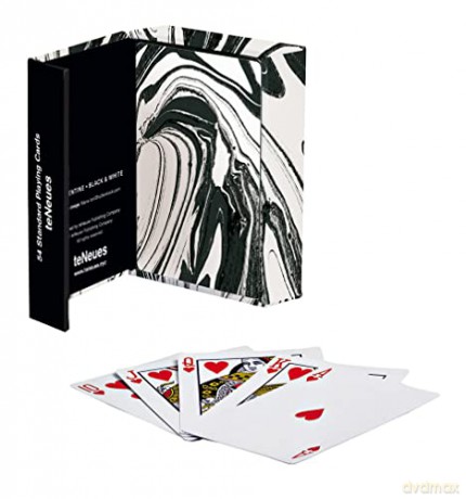 Black and White Marble: Playing Cards - Florentine Collection [KSIĄŻKA]