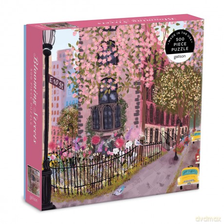 Blooming Streets 500 Piece Puzzle - Galison Mudpuppy [PUZZLE]