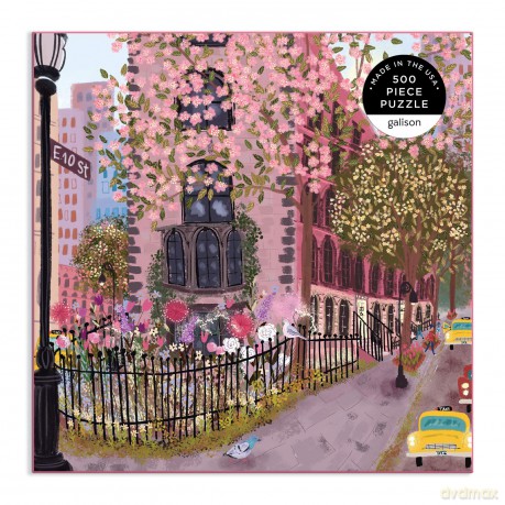 Blooming Streets 500 Piece Puzzle - Galison Mudpuppy [PUZZLE]