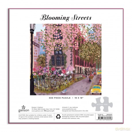 Blooming Streets 500 Piece Puzzle - Galison Mudpuppy [PUZZLE]