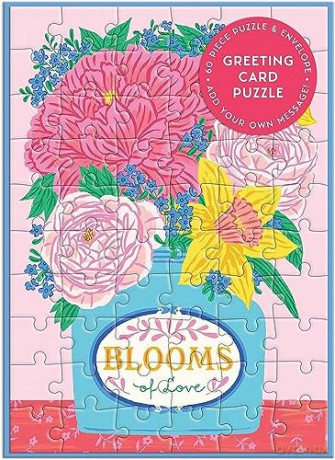 Blooms of Love Greeting Card Puzzle - Galison [PUZZLE]