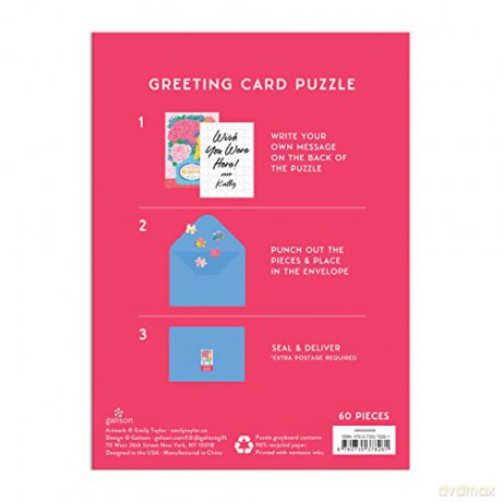 Blooms of Love Greeting Card Puzzle - Galison [PUZZLE]