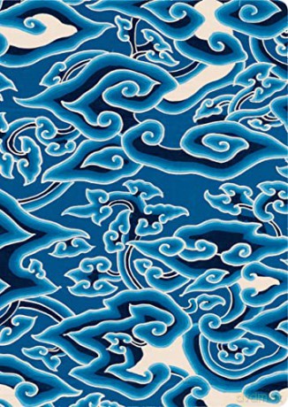 Blue Batik Clouds Hardcover Journal: Lined Notebook: With Ribbon Bookmark: Blank Notebook with Ribbon Bookmark - Tuttle Studio [KSIĄŻKA]