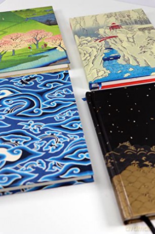 Blue Batik Clouds Hardcover Journal: Lined Notebook: With Ribbon Bookmark: Blank Notebook with Ribbon Bookmark - Tuttle Studio [KSIĄŻKA]