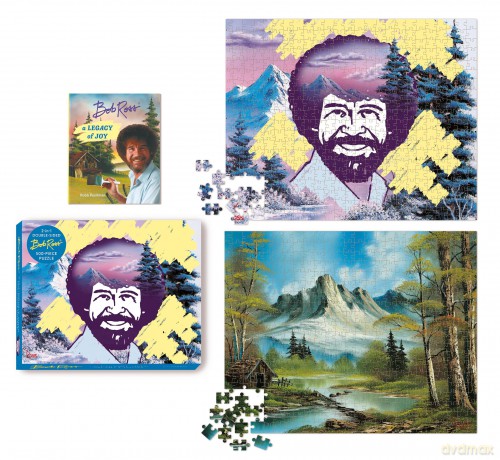 Bob Ross 2-in-1 Double Sided 500-Piece Puzzle - Robb Pearlman [KSIĄŻKA]