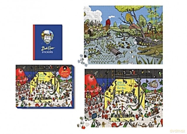 Bob Ross: Seek-and-Find Puzzle: 2-in-1 Double-Sided + 1,000 Pieces! - Bob Ross [PUZZLE]