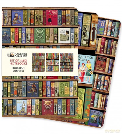 Bodleian Libraries Set of 3 Midi Notebooks (Midi Notebook Collections) - Flame Tree Studio [KSIĄŻKA]